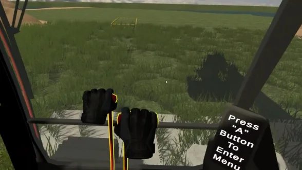 VR excavator operator training