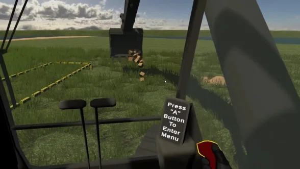 VR excavator operator training