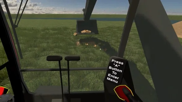 VR excavator operator training