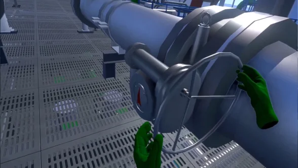 VR simulator for staff training